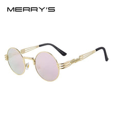 Load image into Gallery viewer, Women Steampunk Sunglasses Men Retro Round Sunglasses Metal Sun glasses Men Oculos De Sol UV400