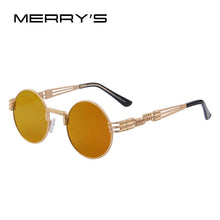 Load image into Gallery viewer, Women Steampunk Sunglasses Men Retro Round Sunglasses Metal Sun glasses Men Oculos De Sol UV400