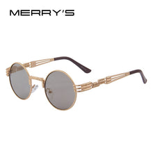 Load image into Gallery viewer, Women Steampunk Sunglasses Men Retro Round Sunglasses Metal Sun glasses Men Oculos De Sol UV400