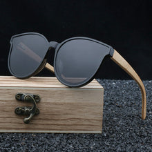 Load image into Gallery viewer, Women Sun Glasses Original  Natural Bamboo  Wood  Wrap  PC Frame 2023  Polarized   Oculos De Sol Femininol  Female