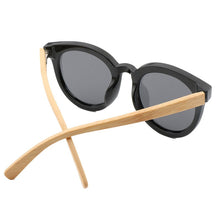 Load image into Gallery viewer, Women Sun Glasses Original  Natural Bamboo  Wood  Wrap  PC Frame 2023  Polarized   Oculos De Sol Femininol  Female
