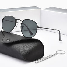 Load image into Gallery viewer, Women Sunglases Hexagon Sun Glasses  Women Metal Frame Fishing Glasses Gold Green Eyewear lentes de sol hombre okulary UV400