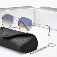 Load image into Gallery viewer, Women Sunglases Hexagon Sun Glasses  Women Metal Frame Fishing Glasses Gold Green Eyewear lentes de sol hombre okulary UV400
