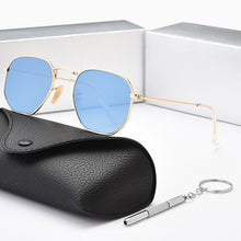 Load image into Gallery viewer, Women Sunglases Hexagon Sun Glasses  Women Metal Frame Fishing Glasses Gold Green Eyewear lentes de sol hombre okulary UV400