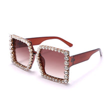 Load image into Gallery viewer, Women Sunglasses 2023 Square Oversized Sun Glasses Female  Rhinestone Vintage Sunglasses  Gafas De Sol