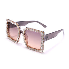 Load image into Gallery viewer, Women Sunglasses 2023 Square Oversized Sun Glasses Female  Rhinestone Vintage Sunglasses  Gafas De Sol