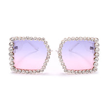 Load image into Gallery viewer, Women Sunglasses 2023 Square Oversized Sun Glasses Female  Rhinestone Vintage Sunglasses  Gafas De Sol