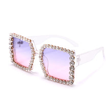 Load image into Gallery viewer, Women Sunglasses 2023 Square Oversized Sun Glasses Female  Rhinestone Vintage Sunglasses  Gafas De Sol