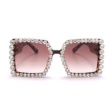 Load image into Gallery viewer, Women Sunglasses 2023 Square Oversized Sun Glasses Female  Rhinestone Vintage Sunglasses  Gafas De Sol