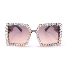 Load image into Gallery viewer, Women Sunglasses 2023 Square Oversized Sun Glasses Female  Rhinestone Vintage Sunglasses  Gafas De Sol