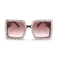 Load image into Gallery viewer, Women Sunglasses 2023 Square Oversized Sun Glasses Female  Rhinestone Vintage Sunglasses  Gafas De Sol