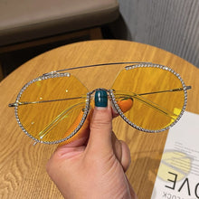 Carica l'immagine nel visualizzatore di Gallery, Women Sunglasses Metal Retro Diamond Ocean Lens  Sunglasses Women 2023  Brand Eyeglasses for Men  bulk