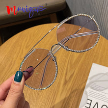 Carica l'immagine nel visualizzatore di Gallery, Women Sunglasses Metal Retro Diamond Ocean Lens  Sunglasses Women 2023  Brand Eyeglasses for Men  bulk