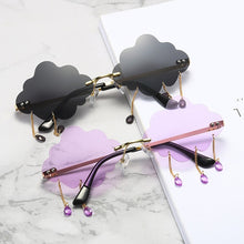 Load image into Gallery viewer, Women Sunglasses Personalized Rimless Sunglasses For Women Vintage Retro Glasses Female Unisex Steampunk Cloud Style CH4