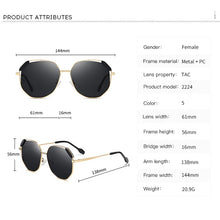 Load image into Gallery viewer, Women Sunglasses Polarized UV400 Gradient Lens  Ladies Vintage Sun Glasses Outdoor Retro Eyewear For Female 2214