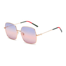 Carica l&#39;immagine nel visualizzatore di Gallery, Occhiali da sole da donna polarizzati UV400 lenti sfumate cristallo da donna unisex designer di marca occhiali da sole occhiali da donna 9865 