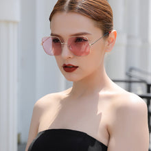 Carica l&#39;immagine nel visualizzatore di Gallery, Occhiali da sole da donna polarizzati UV400 lenti sfumate cristallo da donna unisex designer di marca occhiali da sole occhiali da donna 9865 