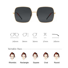 Carica l&#39;immagine nel visualizzatore di Gallery, Occhiali da sole da donna polarizzati UV400 lenti sfumate cristallo da donna unisex designer di marca occhiali da sole occhiali da donna 9865 
