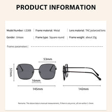 Carica l&#39;immagine nel visualizzatore di Gallery, Occhiali da sole da donna polarizzati UV400 lenti sfumate occhiali da sole occhiali da donna in cristallo retrò in lega per donna S308