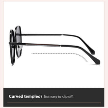 Carica l&#39;immagine nel visualizzatore di Gallery, Occhiali da sole da donna polarizzati UV400 lenti sfumate occhiali da sole occhiali da donna in cristallo retrò in lega per donna S308