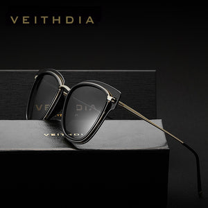 Women Sunglasses Polarized UV400 Lens  Crystal Ladies Brand Designer Cat Eye Sun Glasses Eyewear For Female V3038