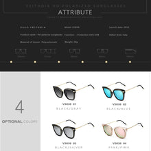 Load image into Gallery viewer, Women Sunglasses Polarized UV400 Lens  Crystal Ladies Brand Designer Cat Eye Sun Glasses Eyewear For Female V3038