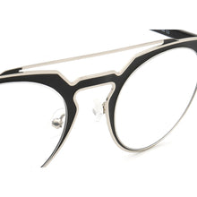 Carica l&#39;immagine nel visualizzatore di Gallery, Women Vintage Round Eyeglass Frames Men Metal Optical Glasses Frames Double Bridge Stainless Steel Brown Tortoise Prescription