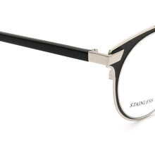 Carica l&#39;immagine nel visualizzatore di Gallery, Women Vintage Round Eyeglass Frames Men Metal Optical Glasses Frames Double Bridge Stainless Steel Brown Tortoise Prescription