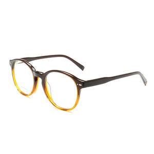 Women Vintage Round Eyeglass Frame Men Retro Eyeglasses Popular Spectacles Prescription Acetate Glasses Frame Red Purple