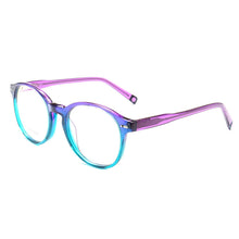 Load image into Gallery viewer, Women Vintage Round Eyeglass Frame Men Retro Eyeglasses Popular Spectacles Prescription Acetate Glasses Frame Red Purple