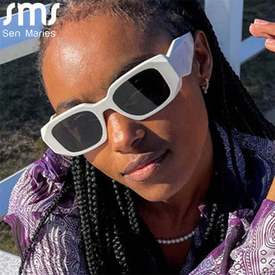 Women Vintage Sunglasses Brand Designer Ladies Irregular Square Sun Glasses Men UV400 Protection Outdoor Shades Eyewear