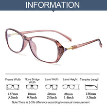 Load image into Gallery viewer, Women Vision Care Ultralight +10~+40 Reading Glasses Far Sight Eyewear Presbyopic Eyeglasses Anti-UV Blue Rays
