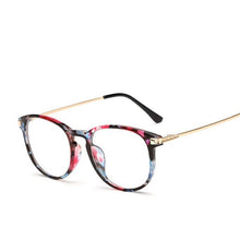 Load image into Gallery viewer, Women men Round Glasses frame Female Brand Designer gafas De Sol Spectacle Plain Glasses Gafas eyeglasses eyewear for women men