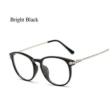 Load image into Gallery viewer, Women men Round Glasses frame Female Brand Designer gafas De Sol Spectacle Plain Glasses Gafas eyeglasses eyewear for women men