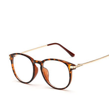 Load image into Gallery viewer, Women men Round Glasses frame Female Brand Designer gafas De Sol Spectacle Plain Glasses Gafas eyeglasses eyewear for women men