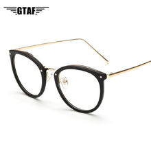 Carica l&#39;immagine nel visualizzatore di Gallery, Women&#39;s  Fashion Eyeglasses Frame Oversized Cat Eye Glasses Frame Clear Lens Eyeglass Black Frame  Reading Glasses UV400
