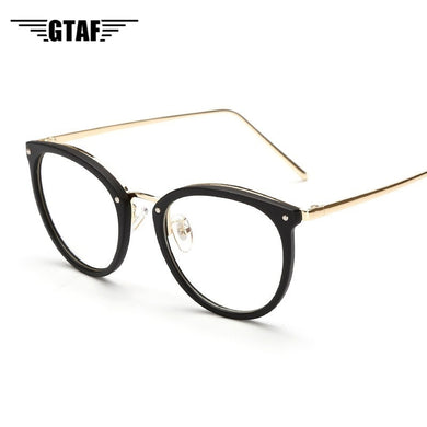 Women's  Fashion Eyeglasses Frame Oversized Cat Eye Glasses Frame Clear Lens Eyeglass Black Frame  Reading Glasses UV400
