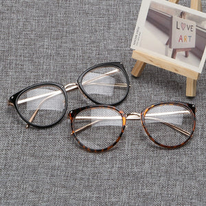 Women's  Fashion Eyeglasses Frame Oversized Cat Eye Glasses Frame Clear Lens Eyeglass Black Frame  Reading Glasses UV400
