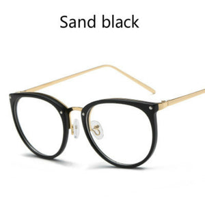 Women's  Fashion Eyeglasses Frame Oversized Cat Eye Glasses Frame Clear Lens Eyeglass Black Frame  Reading Glasses UV400