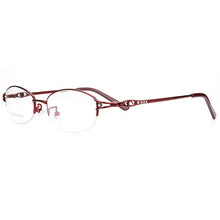 Load image into Gallery viewer, Women&#39;s Diamonds Myopia Glasses Frame, Female Ultra-light Optical Frames Metal Half-frame Prescription Eyewear frame