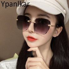 Load image into Gallery viewer, Women&#39;s Rimless Sunglasses Female Big Frame Sunglasses