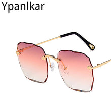 Load image into Gallery viewer, Women&#39;s Rimless Sunglasses Female Big Frame Sunglasses