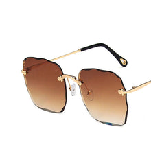 Load image into Gallery viewer, Women&#39;s Rimless Sunglasses Female Big Frame Sunglasses