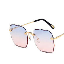 Load image into Gallery viewer, Women&#39;s Rimless Sunglasses Female Big Frame Sunglasses
