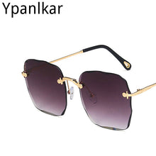 Load image into Gallery viewer, Women&#39;s Rimless Sunglasses Female Big Frame Sunglasses