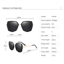 Carica l&#39;immagine nel visualizzatore di Gallery, Women&#39;s Sunglasses Polarized Stylish Girls Sun Glasses Outdoor Party Shades Lentes De Sol With Free Box