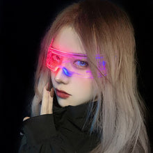 Load image into Gallery viewer, Women's Glasses Party Bars Led Eyewear Cyberpunk Science Technology Glasses Colorful Light Up Glasses Men's Glasses Unisex