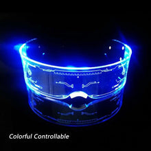 Load image into Gallery viewer, Women's Glasses Party Bars Led Eyewear Cyberpunk Science Technology Glasses Colorful Light Up Glasses Men's Glasses Unisex