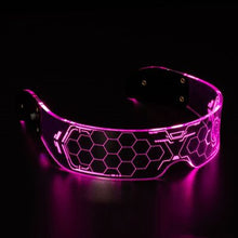 Load image into Gallery viewer, Women's Glasses Party Bars Led Eyewear Cyberpunk Science Technology Glasses Colorful Light Up Glasses Men's Glasses Unisex