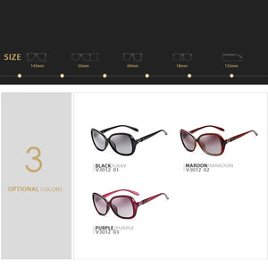Women's Sun glasses Polarized Gradient Lens  Ladies Designer Sunglasses Eyewear Accessories For Women 3012